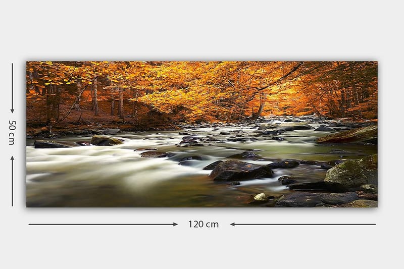 Canvastavla YTY Landscape & Nature Flerfärgad - 120x50 cm - Inredning - Tavlor & konst - Canvastavlor