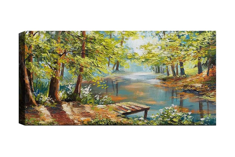 Canvastavla YTY Landscape & Nature Flerfärgad - 120x50 cm - Inredning - Tavlor & konst - Canvastavlor
