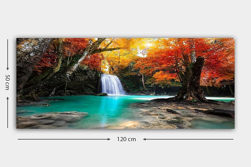 Canvastavla YTY Landscape & Nature Flerfärgad - 120x50 cm - Inredning - Tavlor & konst - Canvastavlor