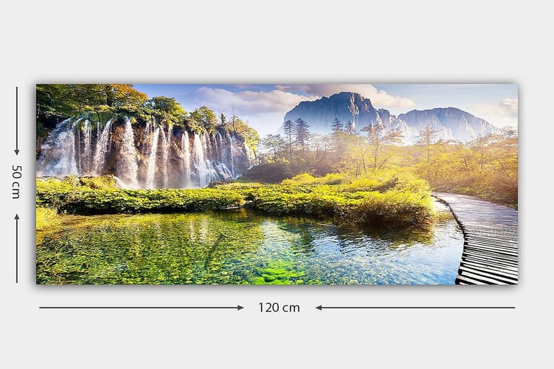 Canvastavla YTY Landscape & Nature Flerfärgad - 120x50 cm - Inredning - Tavlor & konst - Canvastavlor