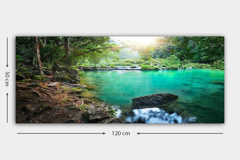 Canvastavla YTY Landscape & Nature Flerfärgad - 120x50 cm - Inredning - Tavlor & konst - Canvastavlor