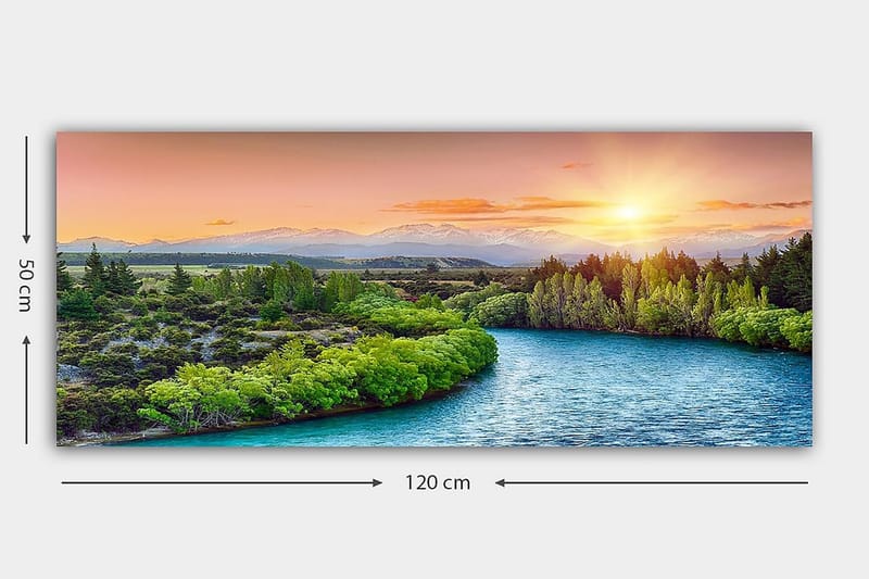 Canvastavla YTY Landscape & Nature Flerfärgad - 120x50 cm - Inredning - Tavlor & konst - Canvastavlor