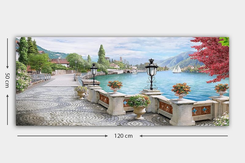 Canvastavla YTY Landscape & Nature Flerfärgad - 120x50 cm - Inredning - Tavlor & konst - Canvastavlor