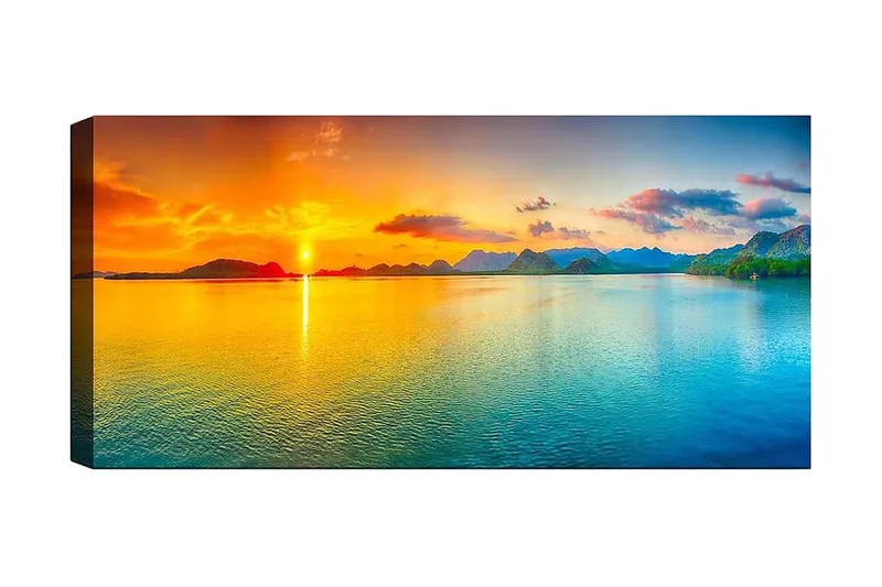 Canvastavla YTY Landscape & Nature Flerfärgad, 120x50 cm