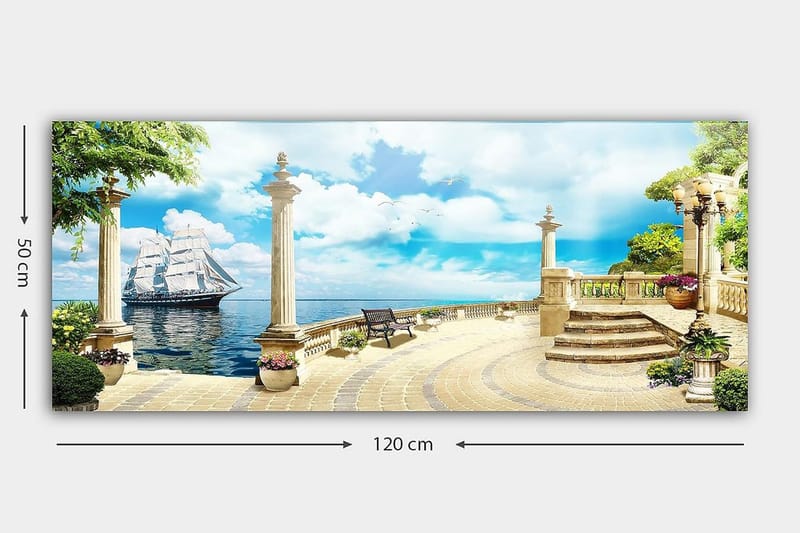 Canvastavla YTY Landscape & Nature Flerfärgad - 120x50 cm - Inredning - Tavlor & konst - Canvastavlor