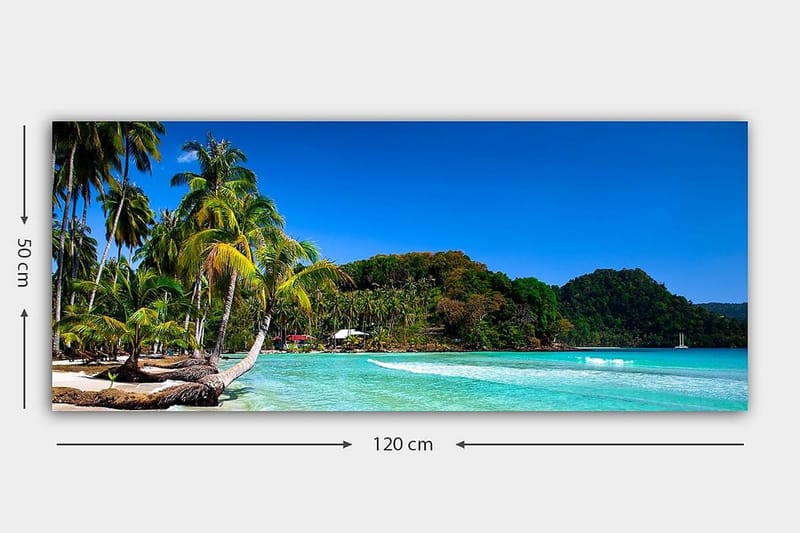 Canvastavla YTY Landscape & Nature Flerfärgad - 120x50 cm - Inredning - Tavlor & konst - Canvastavlor