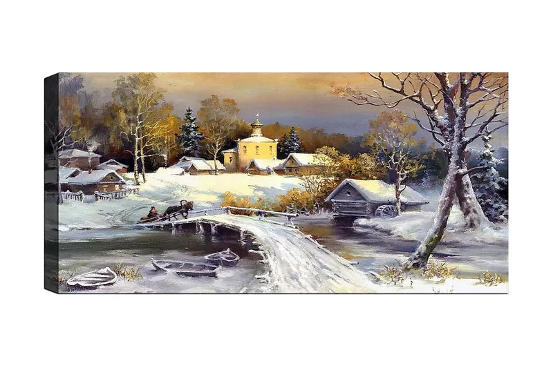 Canvastavla YTY Landscape & Nature Flerfärgad, 120x50 cm