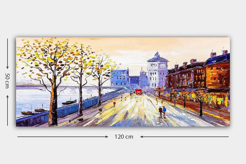 Canvastavla YTY Landscape & Nature Flerfärgad - 120x50 cm - Inredning - Tavlor & konst - Canvastavlor