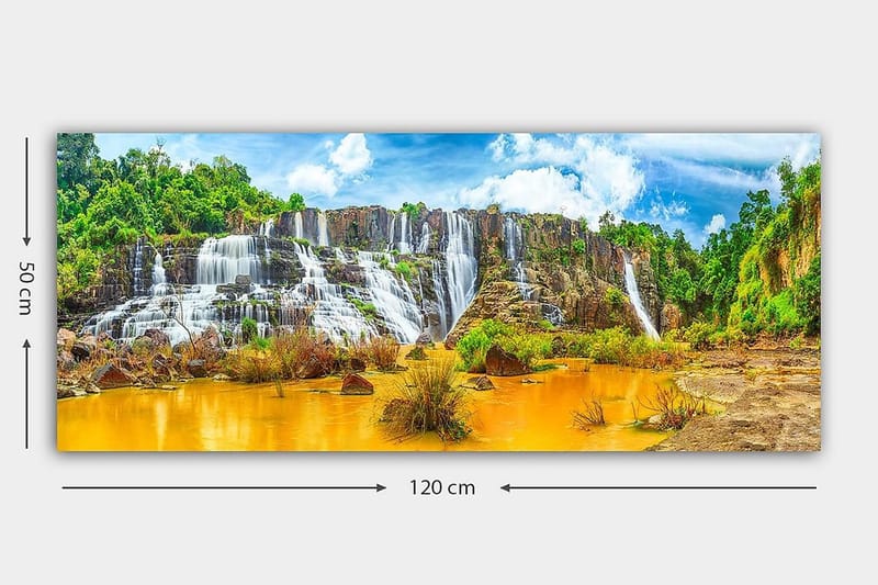 Canvastavla YTY Landscape & Nature Flerfärgad - 120x50 cm - Inredning - Tavlor & konst - Canvastavlor