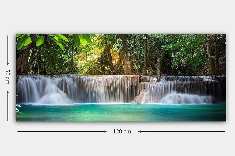 Canvastavla YTY Landscape & Nature Flerfärgad - 120x50 cm - Inredning - Tavlor & konst - Canvastavlor