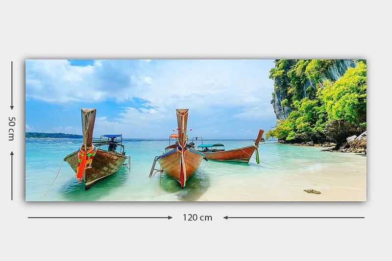 Canvastavla YTY Landscape & Nature Flerfärgad - 120x50 cm - Inredning - Tavlor & konst - Canvastavlor