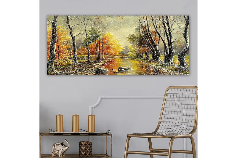 Canvastavla YTY Landscape & Nature Flerfärgad - 120x50 cm - Inredning - Tavlor & konst - Canvastavlor