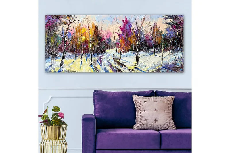 Canvastavla YTY Landscape & Nature Flerfärgad - 120x50 cm - Inredning - Tavlor & konst - Canvastavlor