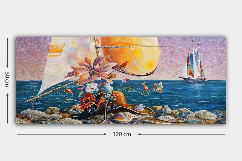 Canvastavla YTY Landscape & Nature Flerfärgad - 120x50 cm - Inredning - Tavlor & konst - Canvastavlor