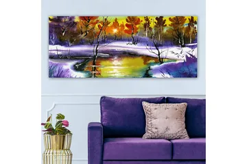 Canvastavla YTY Landscape & Nature Flerfärgad - 120x50 cm - Inredning - Tavlor & konst - Canvastavlor