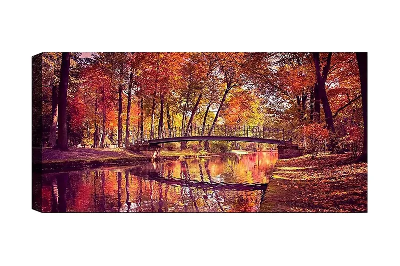 Canvastavla YTY Landscape & Nature Flerfärgad, 120x50 cm