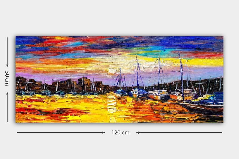 Canvastavla YTY Landscape & Nature Flerfärgad - 120x50 cm - Inredning - Tavlor & konst - Canvastavlor