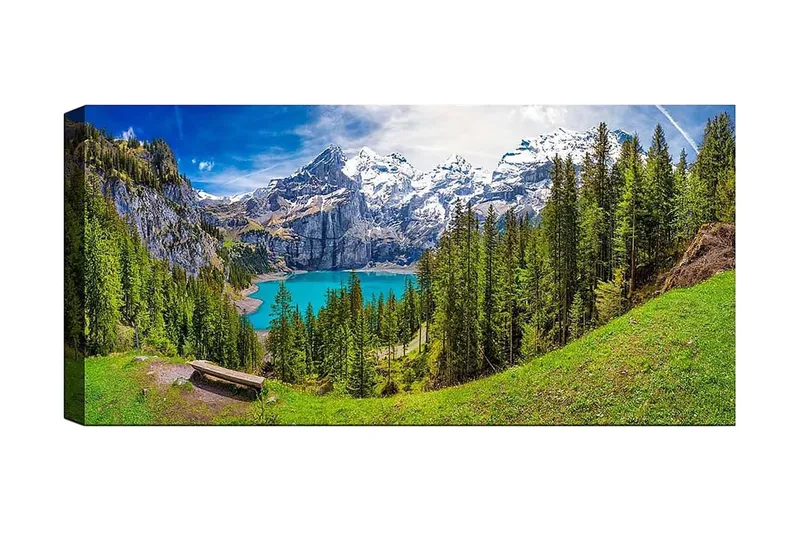 Canvastavla YTY Landscape & Nature Flerfärgad, 120x50 cm