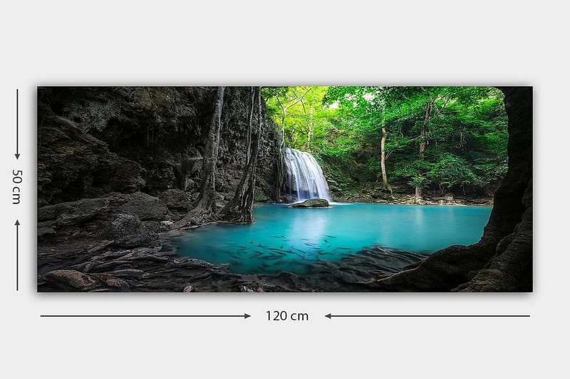 Canvastavla YTY Landscape & Nature Flerfärgad - 120x50 cm - Inredning - Tavlor & konst - Canvastavlor