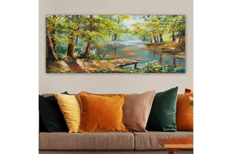 Canvastavla YTY Landscape & Nature Flerfärgad - 120x50 cm - Inredning - Tavlor & konst - Canvastavlor