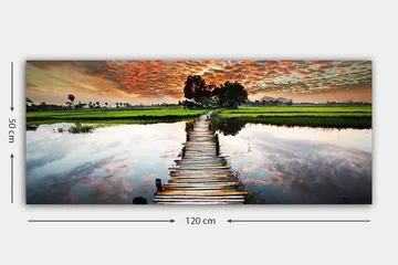 Canvastavla YTY Landscape & Nature Flerfärgad - 120x50 cm - Inredning - Tavlor & konst - Canvastavlor