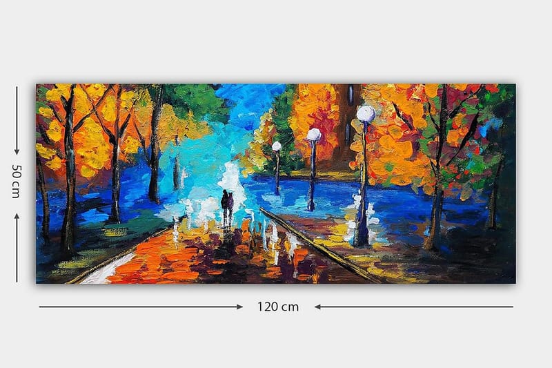 Canvastavla YTY Landscape & Nature Flerfärgad - 120x50 cm - Inredning - Tavlor & konst - Canvastavlor