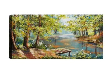Canvastavla YTY Landscape & Nature Flerfärgad - 120x50 cm - Inredning - Tavlor & konst - Canvastavlor
