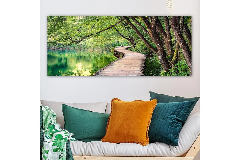 Canvastavla YTY Landscape & Nature Flerfärgad - 120x50 cm - Inredning - Tavlor & konst - Canvastavlor