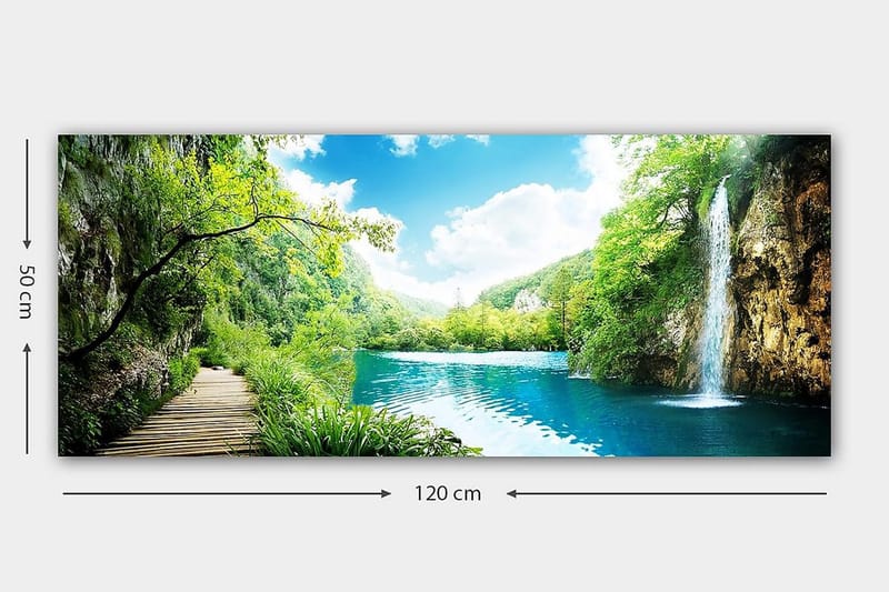 Canvastavla YTY Landscape & Nature Flerfärgad - 120x50 cm - Inredning - Tavlor & konst - Canvastavlor