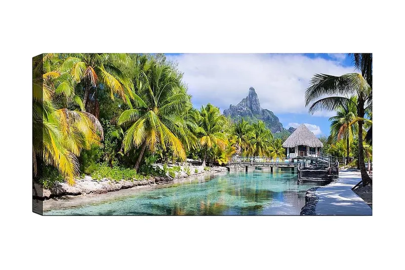 Canvastavla YTY Landscape & Nature Flerfärgad, 120x50 cm