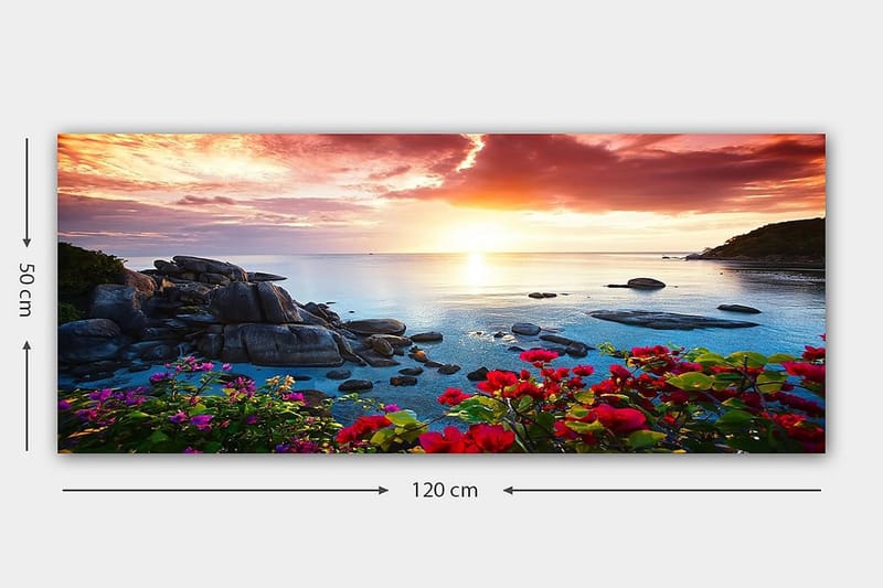 Canvastavla YTY Landscape & Nature Flerfärgad - 120x50 cm - Inredning - Tavlor & konst - Canvastavlor