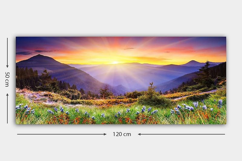 Canvastavla YTY Landscape & Nature Flerfärgad - 120x50 cm - Inredning - Tavlor & konst - Canvastavlor