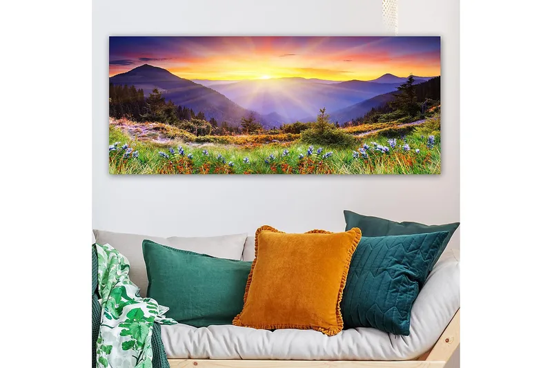 Canvastavla YTY Landscape & Nature Flerfärgad - 120x50 cm - Inredning - Tavlor & konst - Canvastavlor