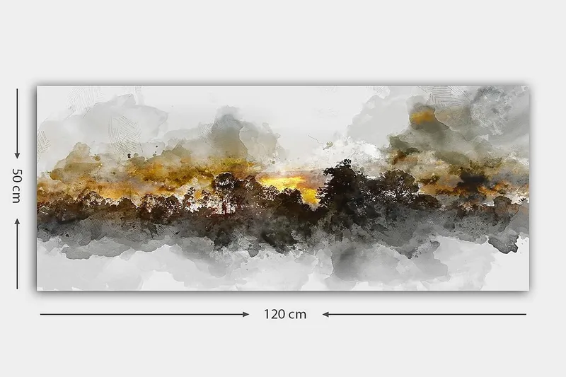 Canvastavla YTY Landscape & Nature Flerfärgad - 120x50 cm - Inredning - Tavlor & konst - Canvastavlor