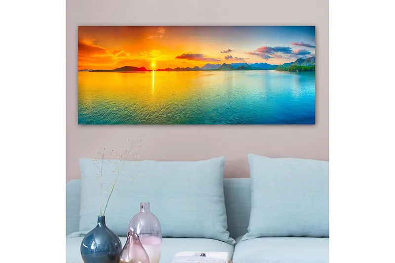 Canvastavla YTY Landscape & Nature Flerfärgad - 120x50 cm - Inredning - Tavlor & konst - Canvastavlor