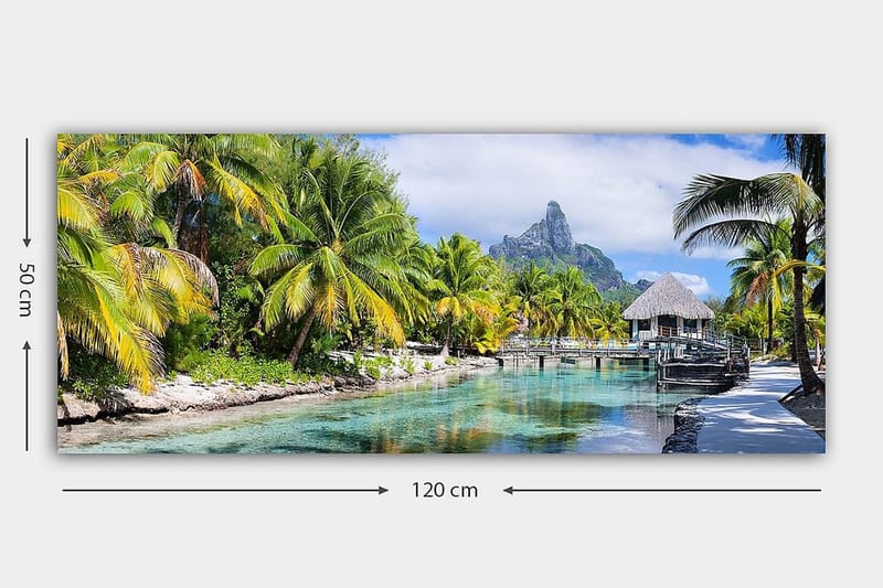 Canvastavla YTY Landscape & Nature Flerfärgad - 120x50 cm - Inredning - Tavlor & konst - Canvastavlor