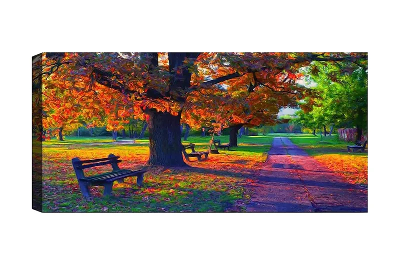 Canvastavla YTY Landscape & Nature Flerfärgad, 120x50 cm