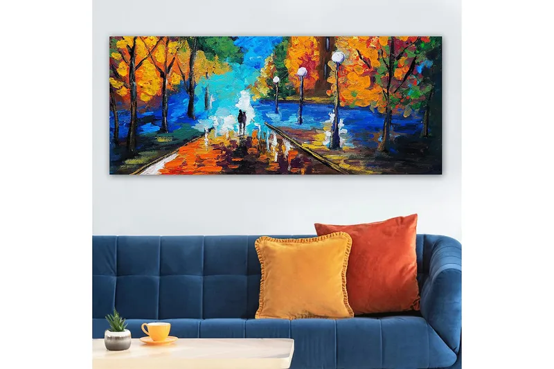 Canvastavla YTY Landscape & Nature Flerfärgad - 120x50 cm - Inredning - Tavlor & konst - Canvastavlor