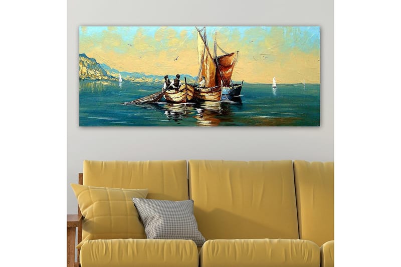 Canvastavla YTY Nautical & Beach Flerfärgad - 120x50 cm - Inredning - Tavlor & konst - Canvastavlor