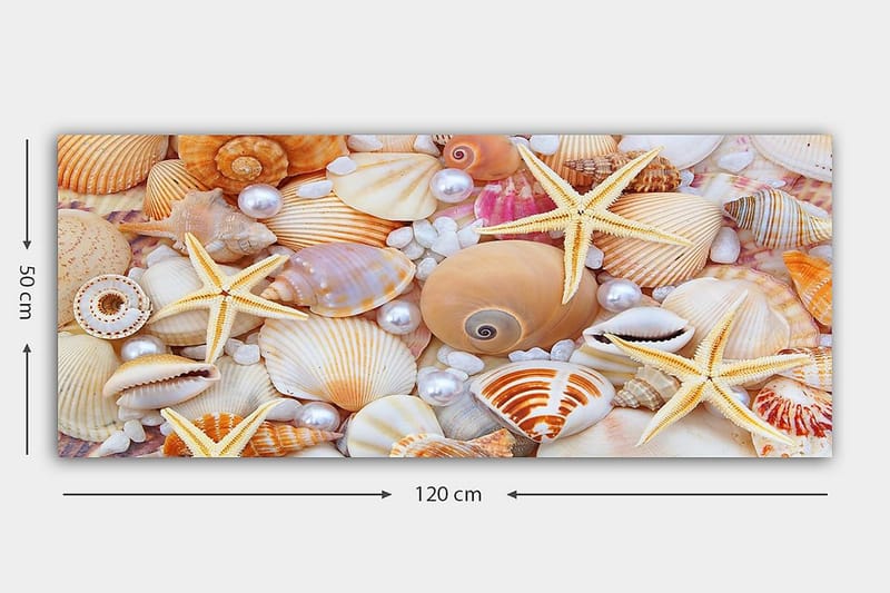 Canvastavla YTY Nautical & Beach Flerfärgad - 120x50 cm - Inredning - Tavlor & konst - Canvastavlor