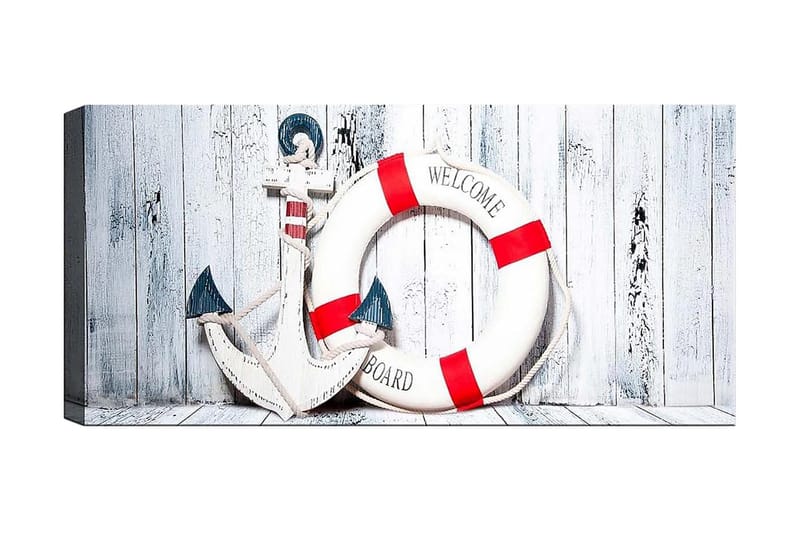 Canvastavla YTY Nautical & Beach Flerfärgad - 120x50 cm - Inredning - Tavlor & konst - Canvastavlor