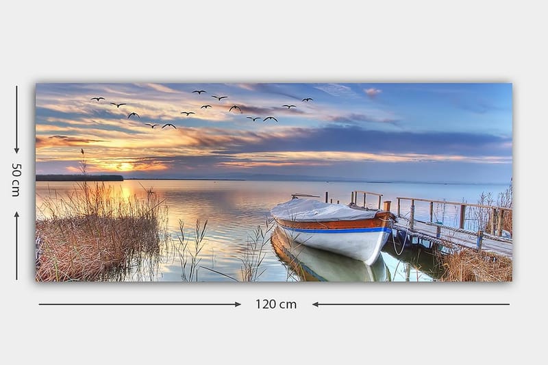 Canvastavla YTY Nautical & Beach Flerfärgad - 120x50 cm - Inredning - Tavlor & konst - Canvastavlor