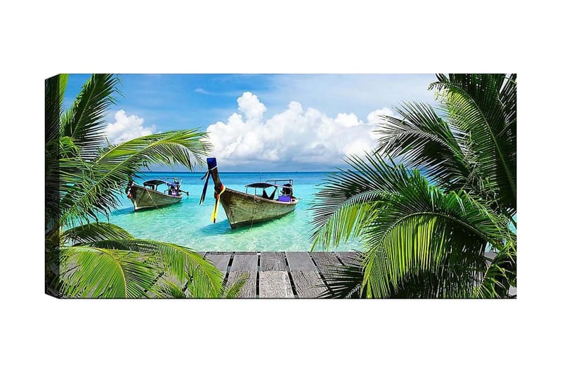 Canvastavla YTY Nautical & Beach Flerfärgad - 120x50 cm - Inredning - Tavlor & konst - Canvastavlor