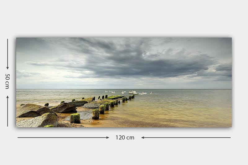 Canvastavla YTY Nautical & Beach Flerfärgad - 120x50 cm - Inredning - Tavlor & konst - Canvastavlor