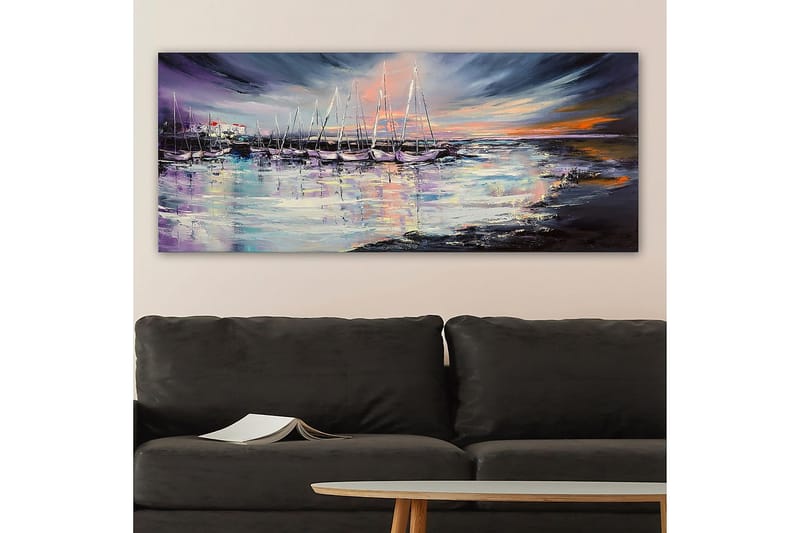 Canvastavla YTY Nautical & Beach Flerfärgad - 120x50 cm - Inredning - Tavlor & konst - Canvastavlor