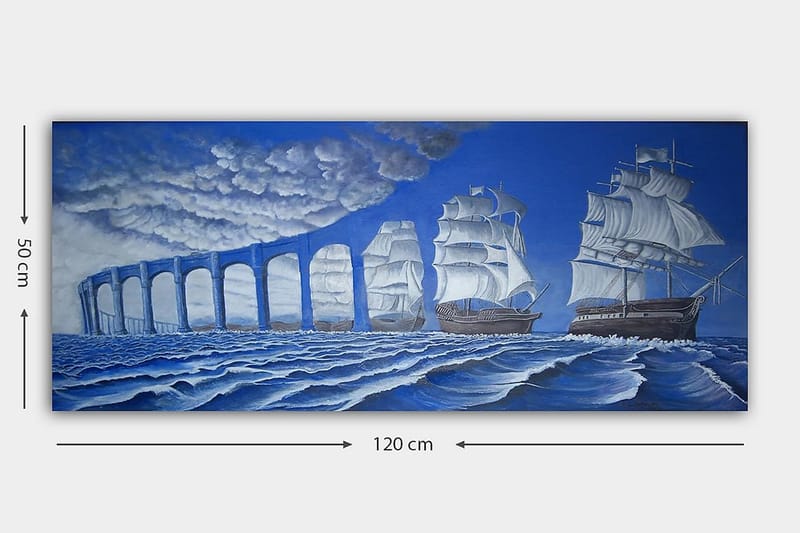 Canvastavla YTY Nautical & Beach Flerfärgad - 120x50 cm - Inredning - Tavlor & konst - Canvastavlor