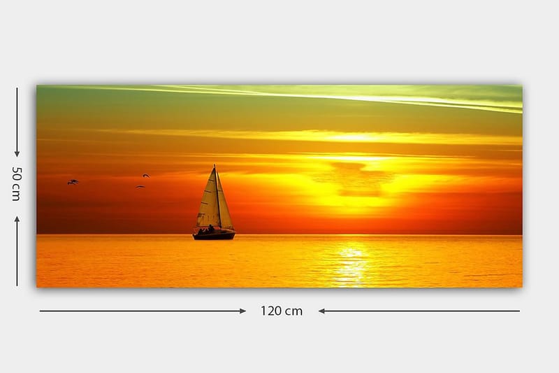 Canvastavla YTY Nautical & Beach Flerfärgad - 120x50 cm - Inredning - Tavlor & konst - Canvastavlor