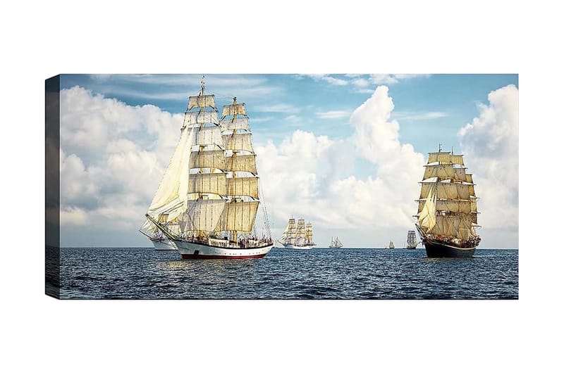 Canvastavla YTY Nautical & Beach Flerfärgad - 120x50 cm - Inredning - Tavlor & konst - Canvastavlor