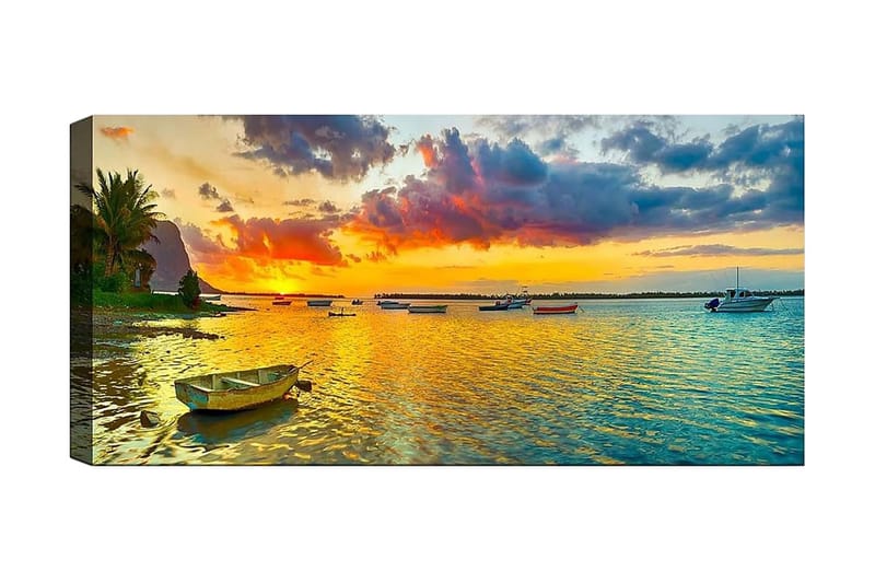 Canvastavla YTY Nautical & Beach Flerfärgad - 120x50 cm - Inredning - Tavlor & konst - Canvastavlor