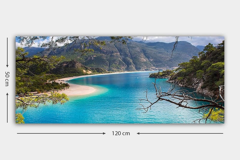 Canvastavla YTY Nautical & Beach Flerfärgad - 120x50 cm - Inredning - Tavlor & konst - Canvastavlor